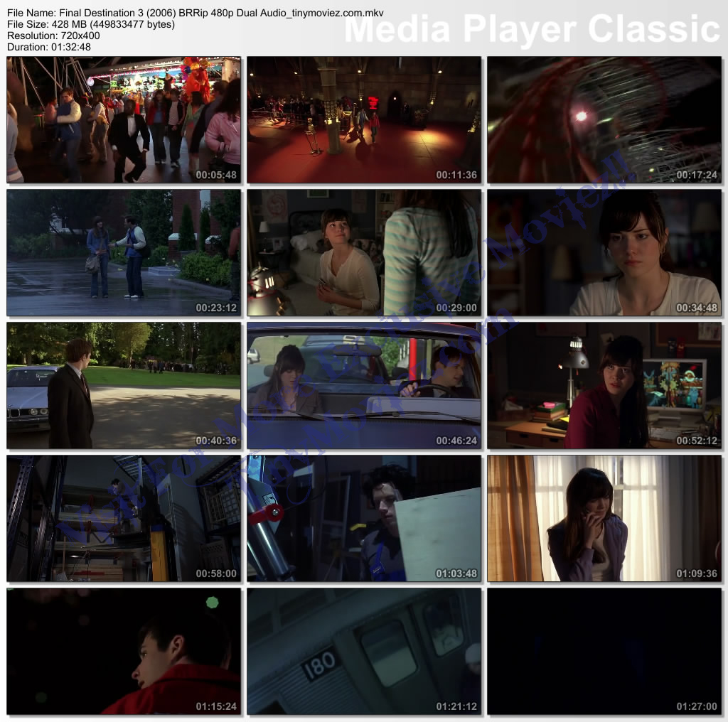 Final Destination 3 (2006) BRRip 480p Dual Audio 400MB